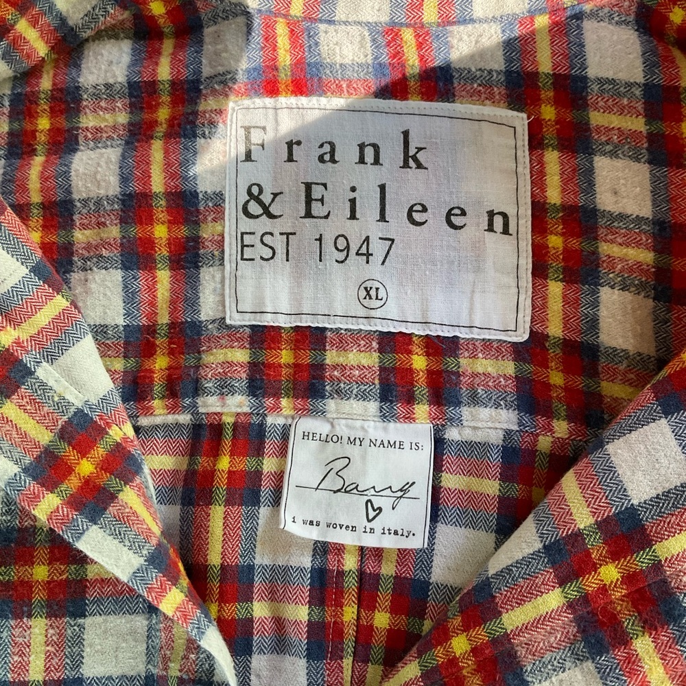 Frank & Eileen Barry Vibrant Plaid Shirt